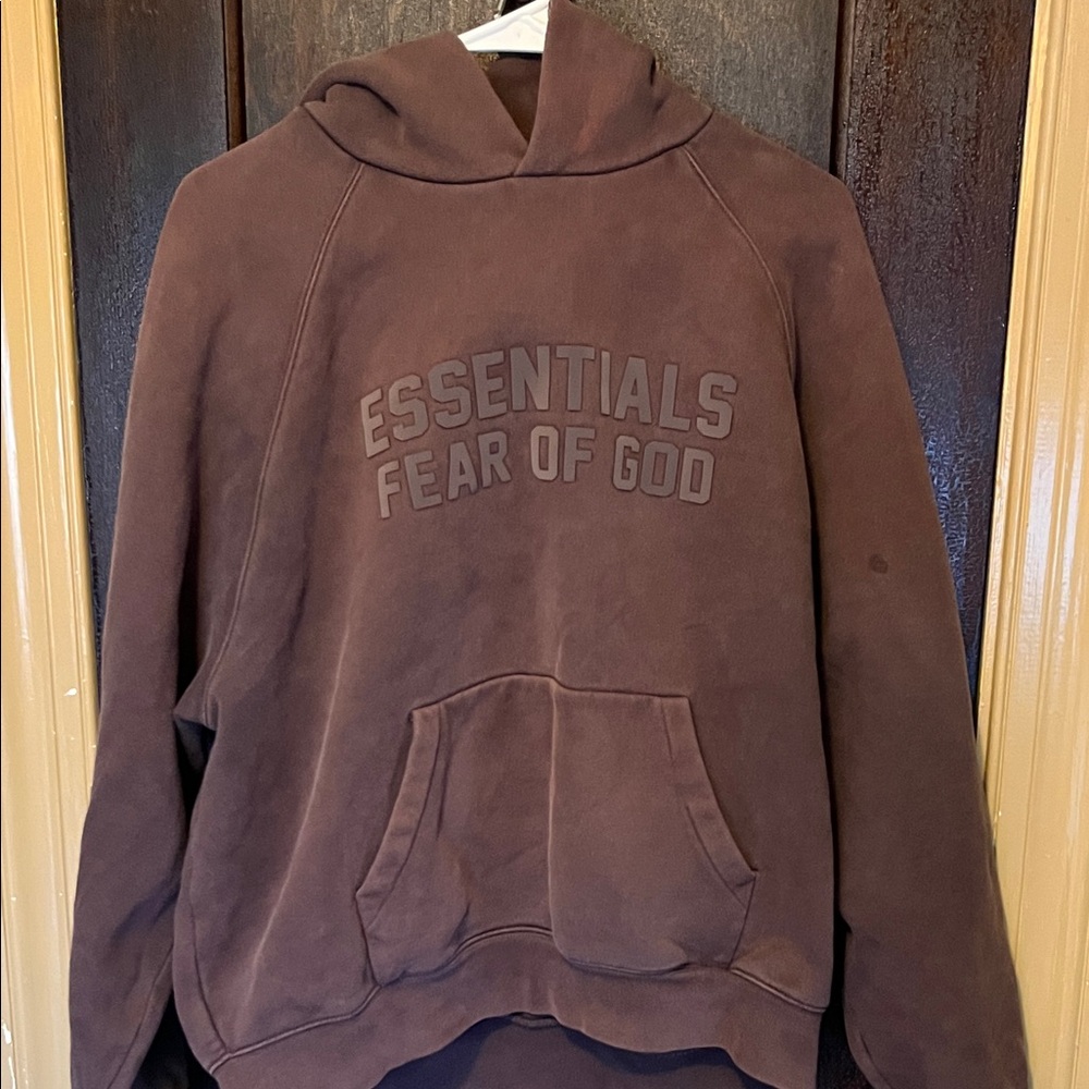 Fear of God Essentials Chocolate Brown Hoodie